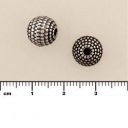 (MP10) Metalized Plastic Beads - Large Bumpy Round 10mm
