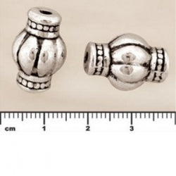 (MP82) Metalized Plastic Beads - Indian Style Tube 18x12mm