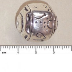 (MP80) Metalized Plastic Beads - Barrel Bead 20x23mm