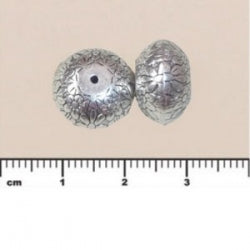 (MP81) Metalized Plastic Beads - Donut Flower Bead 12x20mm
