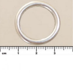 (MP97) Metalized Plastic Beads - Large Smooth Ring 22mm