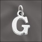 Pewter Letter G Charm