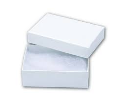 White Swirl Jewelry Box - Small
